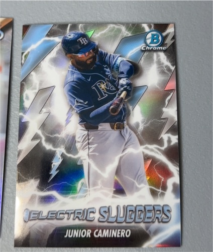 2026 Bowman Chrome #ES-4 Junior Caminero Electric Sluggers — front