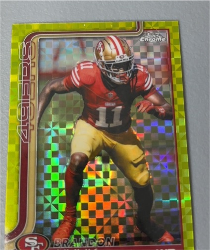2025 Topps Chrome #266 Brandon Aiyuk — front