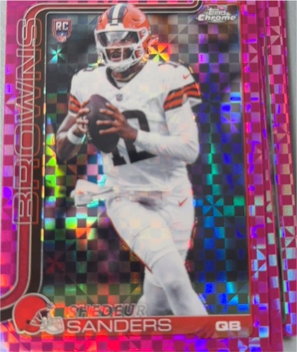 2025 Topps Chrome #315 Shedeur Sanders — front