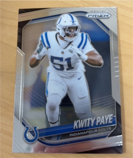 2025 Panini Prizm #286 Kwity Paye — front