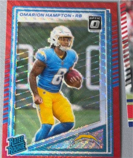 2025 Panini Donruss Optic #303 Omarion Hampton — front