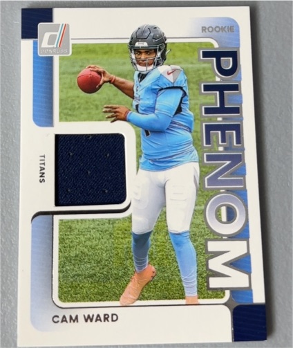 2025 Panini Donruss #RPJ-CWD Cam Ward Rookie Phenom Jerseys — front