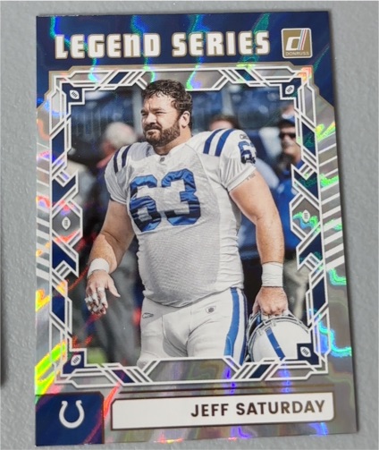 2025 Donruss Legend Series #TLS-JSA Jeff Saturday — front