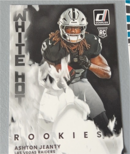 2025 Panini Donruss White Hot Rookies #WHR-ASJ Ashton Jeanty — front