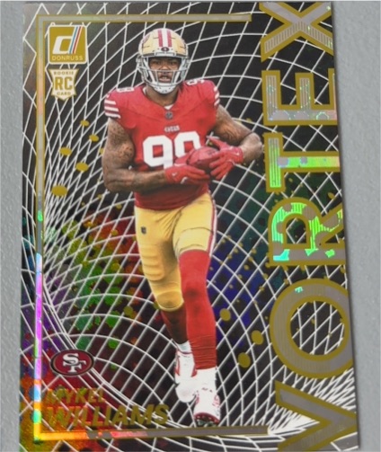 2025 Panini Donruss #22 Mykel Williams Vortex Rookie — front