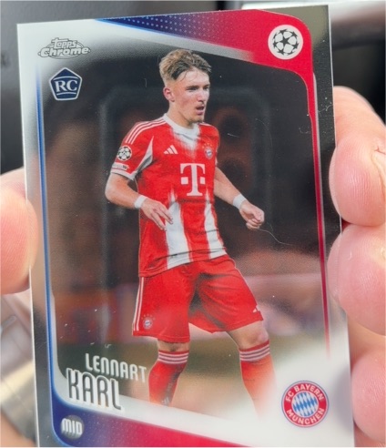 2025-26 Topps Chrome UEFA Champions League #187 Lennart Karl — front