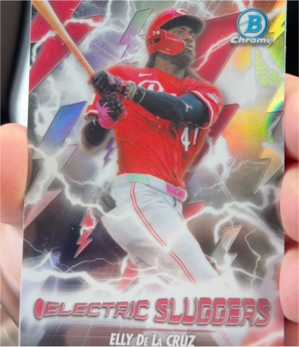 2026 Bowman Chrome #ES-9 Elly De La Cruz Electric Sluggers — front