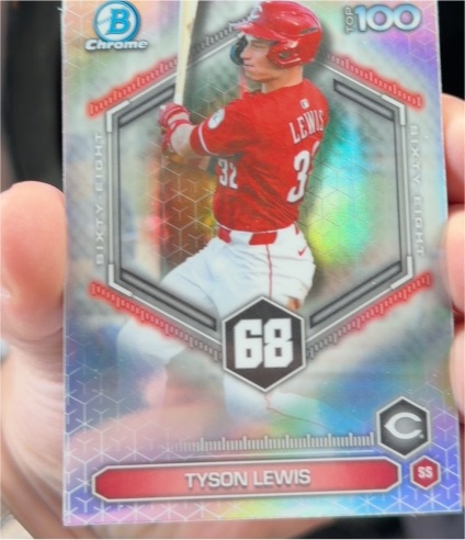 2026 Bowman Chrome Top 100 #BTP-68 Tyson Lewis — front