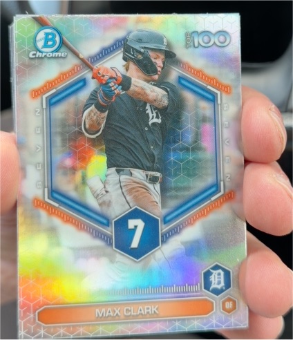 2026 Topps Bowman Chrome Top 100 #BTP-7 Max Clark — front