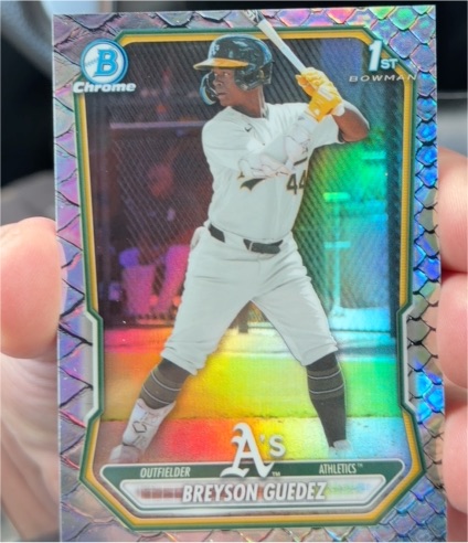 2026 Bowman Chrome #BCP-32 Breyson Guedez — front