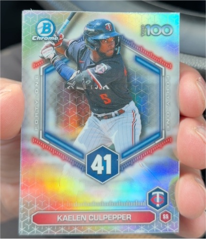 2026 Bowman Chrome Top 100 #BTP-41 Kaelen Culpepper — front