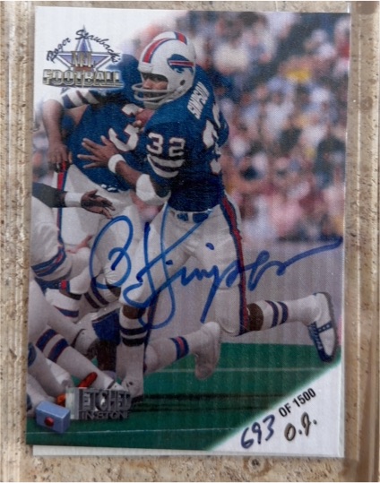 1995 Ted Williams Card Co #S32 O.J. Simpson — front
