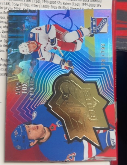 2021-22 Upper Deck Extended Series SPx Finite #SF-33 Adam Fox — front