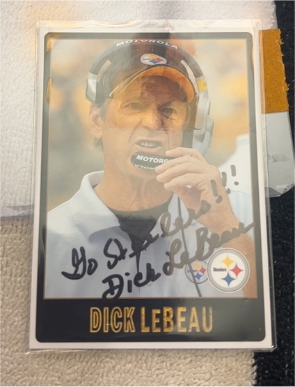 Dick LeBeau Autographed Photo Pittsburgh Steelers — front