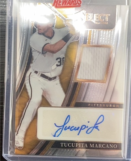 2022 Panini Select Signature Materials #SM-TM Tucupita Marcano — front