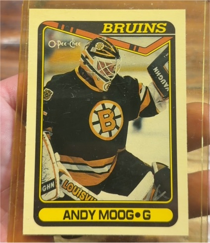 1990-91 O-Pee-Chee #294 Andy Moog — front
