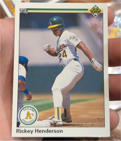 1990 Upper Deck #334 Rickey Henderson — front