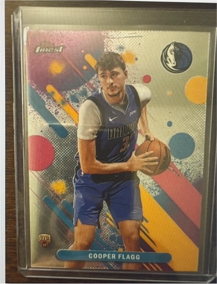 2026 Topps Finest #1 Cooper Flagg Rookie Dallas Mavericks — front