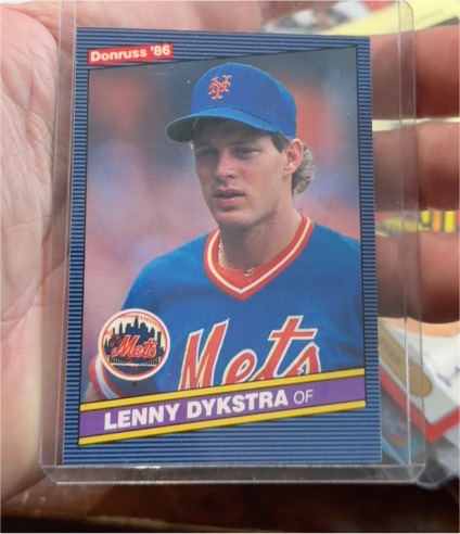 1986 Donruss #482 Lenny Dykstra — front