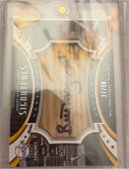 2005 Upper Deck Sweet Spot Classic Signatures Bill Mazeroski — front