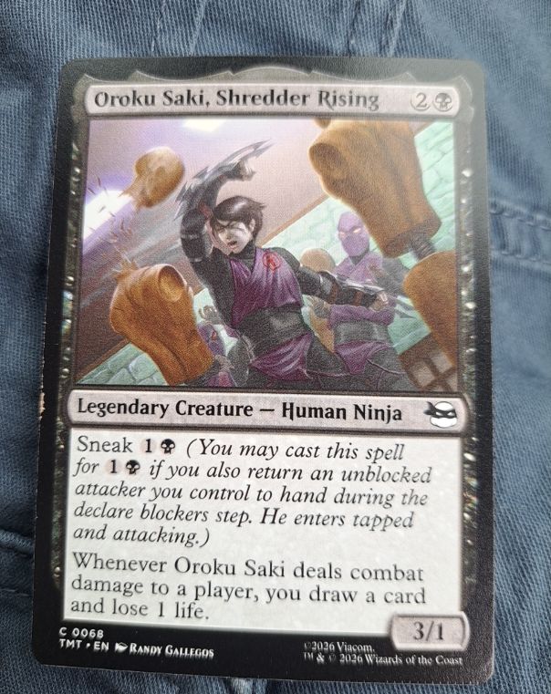 2026 Magic: The Gathering #68 Oroku Saki, Shredder Rising — front