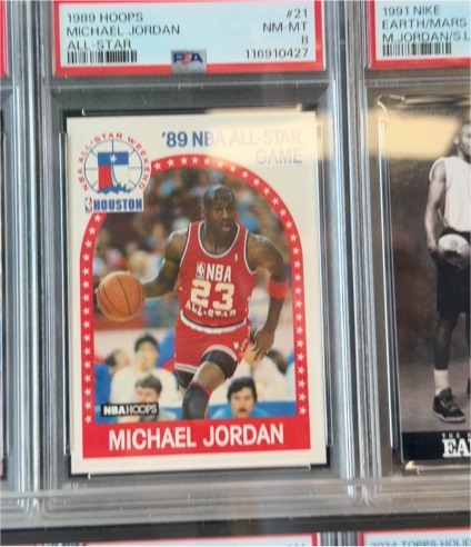1989 Hoops #21 Michael Jordan All-Star — front