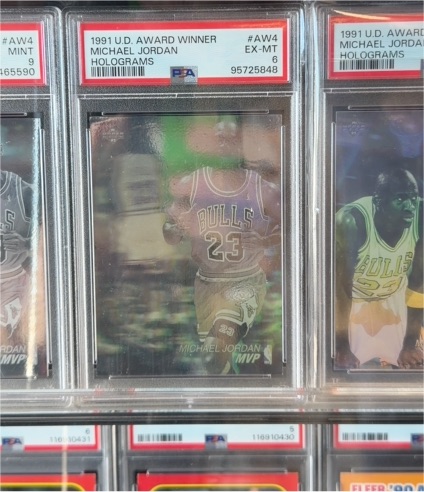 1991 Upper Deck Award Winner Holograms #AW4 Michael Jordan — front