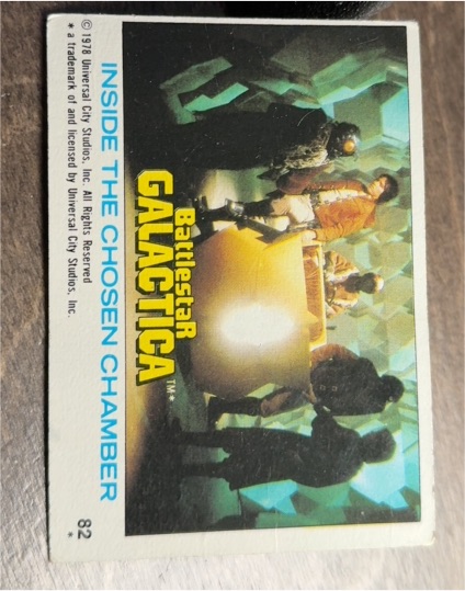 1978 Topps Battlestar Galactica #82 Inside the Chosen Chamber — front