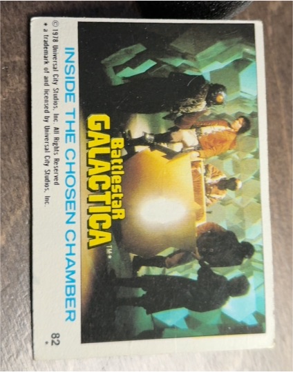 1978 Topps Battlestar Galactica #82 Inside the Chosen Chamber — front