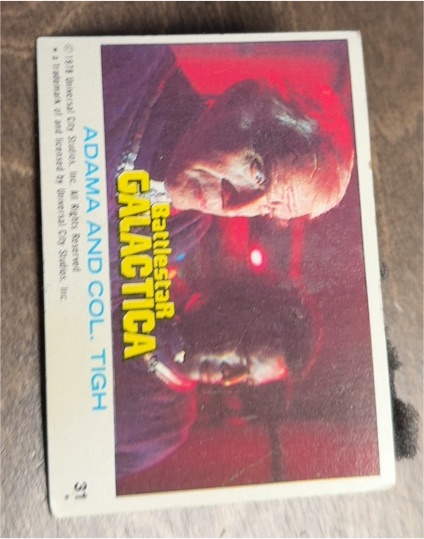 1978 Topps Battlestar Galactica #31 Adama and Col. Tigh — front