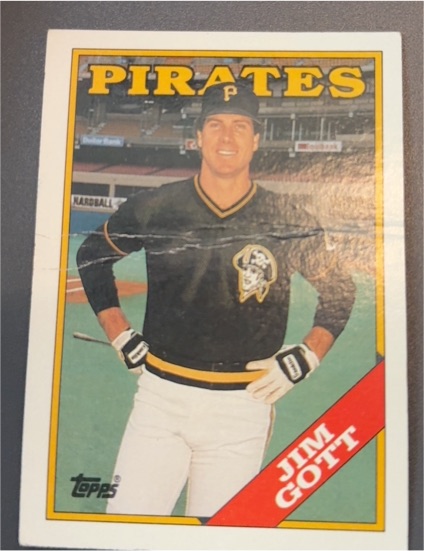 1988 Topps #127 Jim Gott Pittsburgh Pirates — front