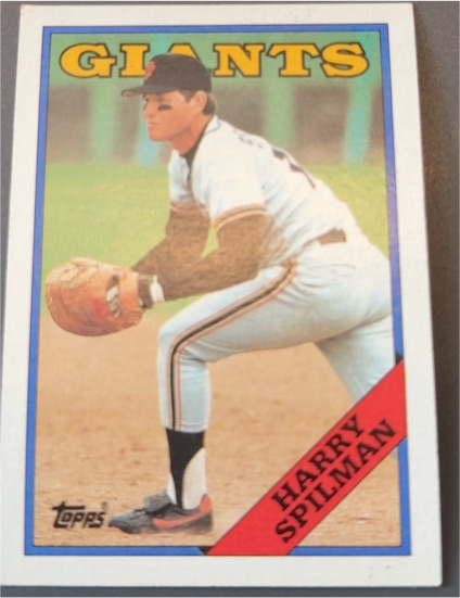 1988 Topps #217 Harry Spilman San Francisco Giants — front