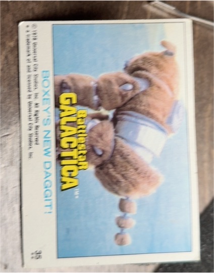 1978 Topps Battlestar Galactica #35 Boxey's New Daggit — front