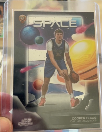 2025-26 Topps Chrome Cosmic Space Walk #SW-6 Cooper Flagg — front