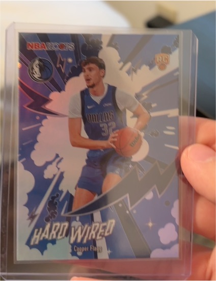 2025-26 Topps NBA Hoops #HW-21 Cooper Flagg Hard Wired RC Dallas Mavericks — front