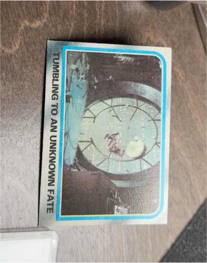 1980 Topps Star Wars Empire Strikes Back Series 2 #222 Tumbling to an Unknown Fate — front