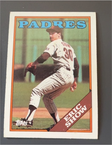 1988 Topps #303 Eric Show — front