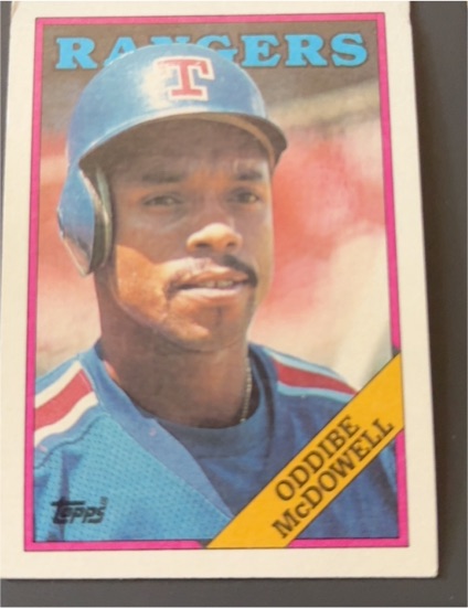 1988 Topps #617 Oddibe McDowell — front