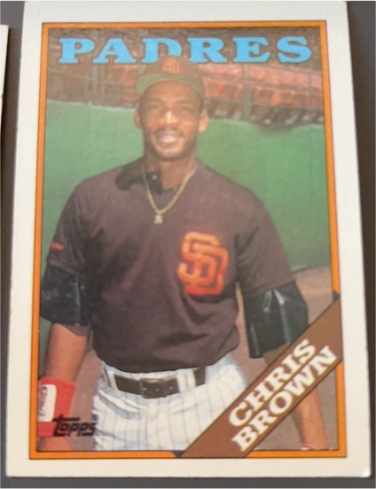 1988 Topps #568 Chris Brown — front