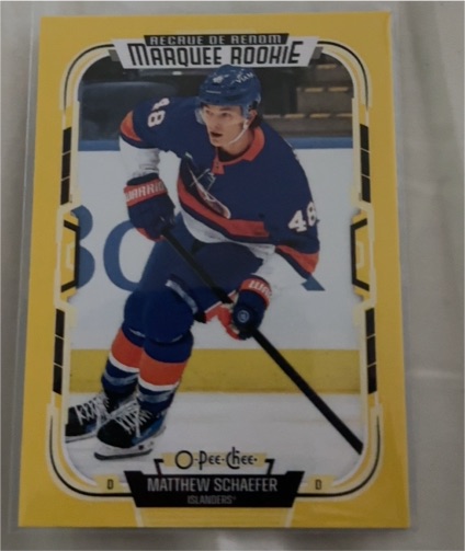 2025-26 O-Pee-Chee #592 Matthew Schaefer Marquee Rookie — front