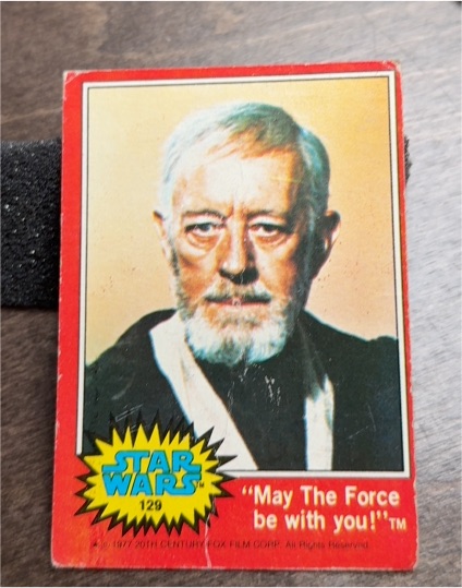 1977 Topps Star Wars #129 May The Force Be With You — front
