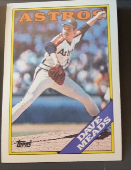 1988 Topps #199 Dave Meads Houston Astros — front
