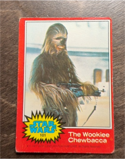 1977 Topps Star Wars #101 The Wookiee Chewbacca — front