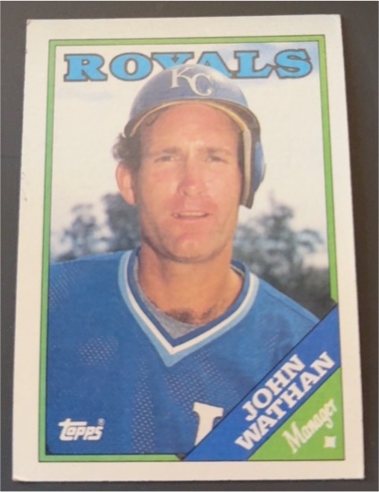 1988 Topps #534 John Wathan — front