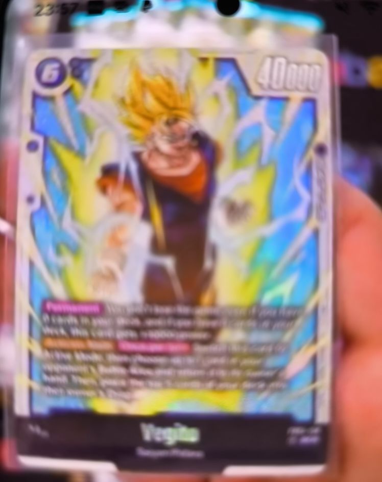 2023 Dragon Ball Super Fusion World #FB09-093 Vegeta Alternate Art Dual Evolution — front