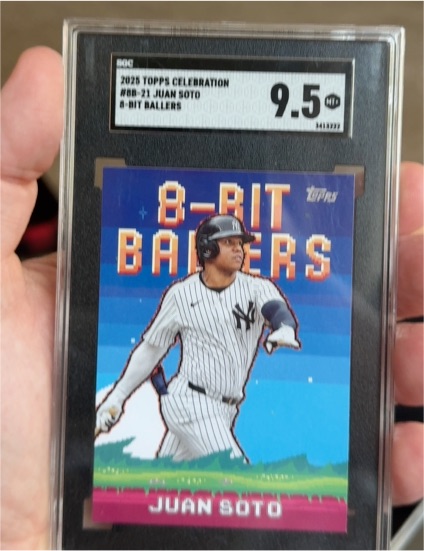 2025 Topps Celebration #8B-21 Juan Soto 8-Bit Ballers — front