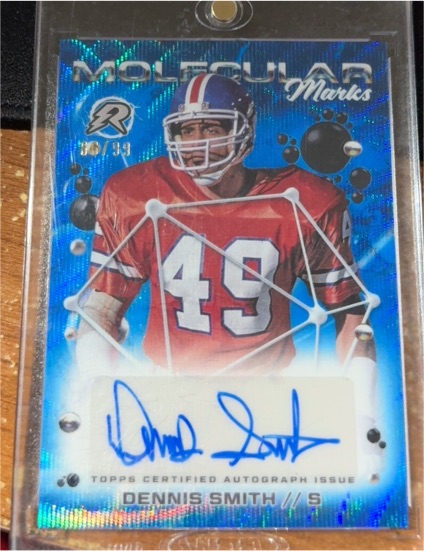 2025 Topps Resurgence #MM-DSM Dennis Smith Molecular Marks Blue Auto — front