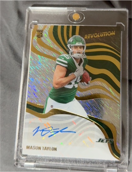 2025 Panini Revolution #RSA-MTR Mason Taylor Revolution Signatures Swirl — front