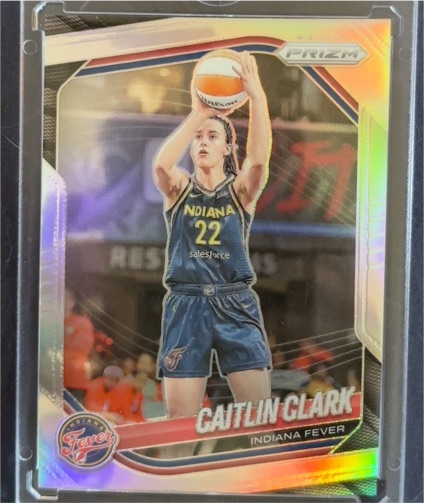 2025 Panini Prizm WNBA #22 Caitlin Clark Silver Prizm Indiana Fever — front