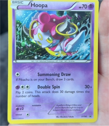 2015 Pokémon XY Black Star Promo #XY90 Hoopa — front